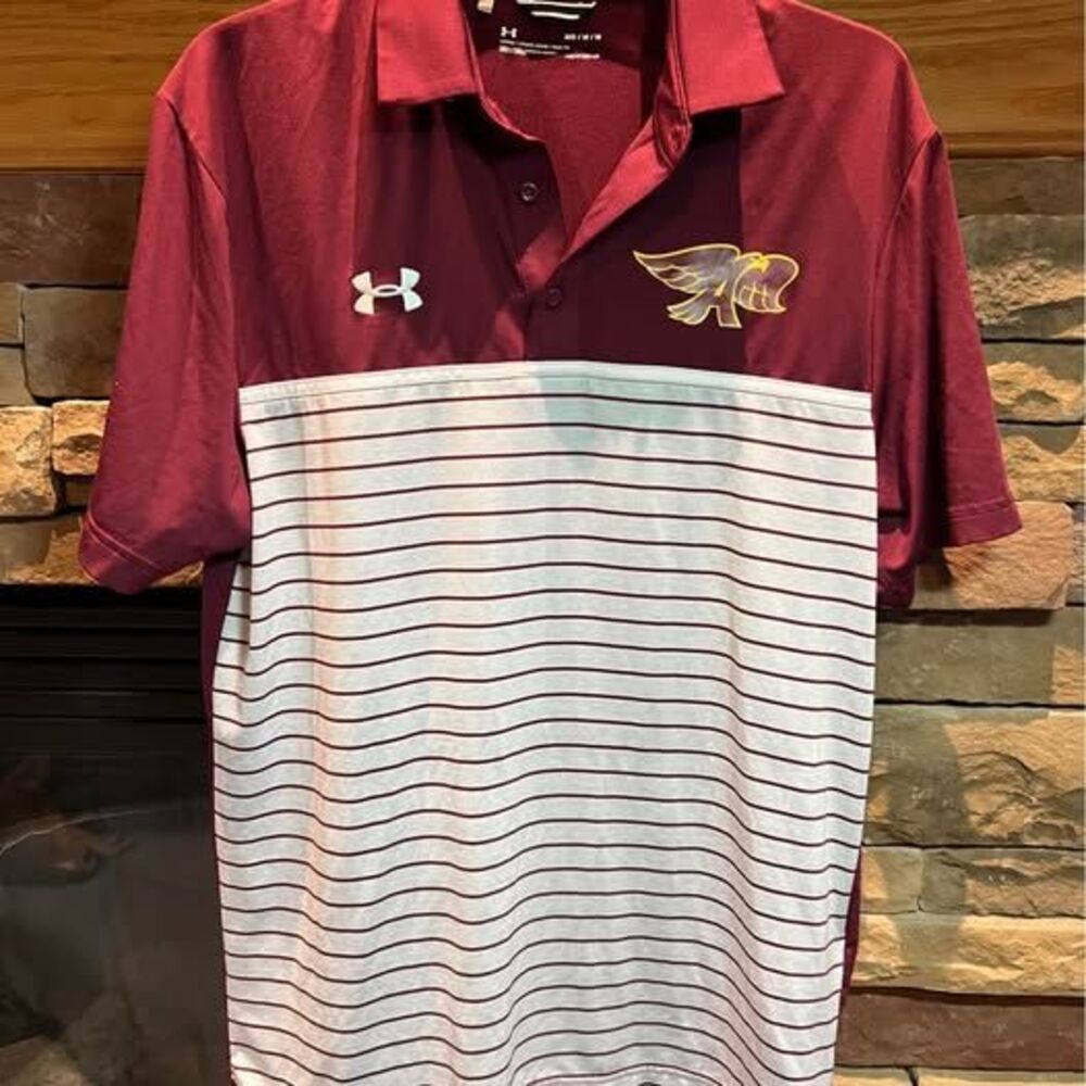 Ankeny Hawks Under Armour Polo Shirt size: M Maroon